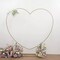 7 ft Gold Metal Heart Shape Wedding Arch Photo Backdrop Stand Party Decorations